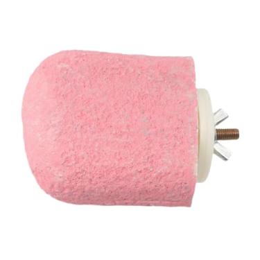 Imagem de Fenteer Plataforma para pássaros, suporte para moer bicos, playground, estável, garras para pés, aparador, suporte para papagaios, araras, aparadores de unhas, Rosa