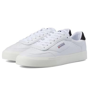 Imagem de SUPERGA Tênis masculino com cadarço baixo, Bristol branco preto, 9.5 Women/8 Men