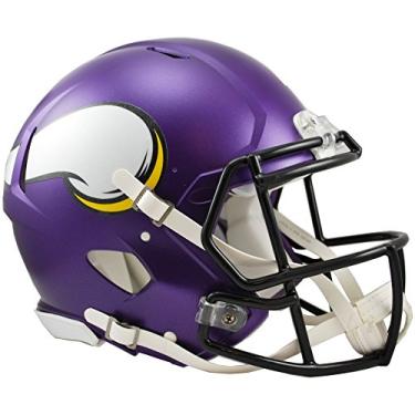 Imagem de Riddell Capacete de futebol americano NFL Minnesota Vikings Speed Authentic Roxo, Médio