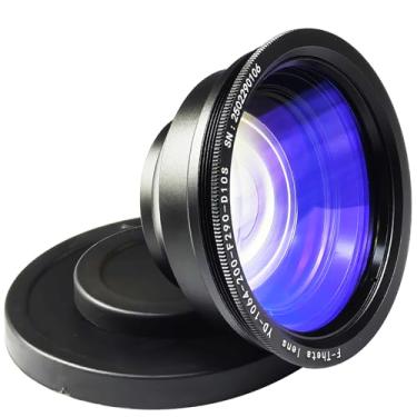 Imagem de HUNST F-Theta Scan Lens para gravadores a laser de fibra, lente de digitalização óptica para sistema Galvo de 1064 nm, rosca M85 (200x200 FL 290)