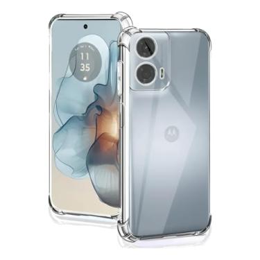 Imagem de [GL CASES] Capa Motorola Moto G24 Slim Clear Anti Impacto Reforçada Silicone Transparente Case Flexível Capinha Motorola Moto G24 Anti Choque Encaixe Preciso Com Proteção Para Câmera e Tela