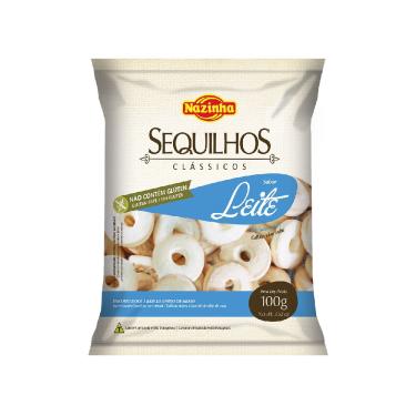 Imagem de Sequilhos Nazinha Ebicen Clássicos Sabor Leite 100g