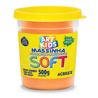 Imagem de Massa de modelar Soft 500g Laranja 105 Acrilex