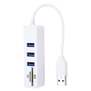 Imagem de Acouto Hub Multi USB 2.0 de Alta Velocidade Com Suporte de 1 TB, Leitor de Cartão SD TF, Adaptador Compacto para Dispositivos