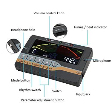 Imagem de Domary 3in1 Metrônomo Eletrônico Com Picapes de Instrumentos Musicais de Pickup para Trompete Sax Trompete Chinesa Flauta de Bambu Chinesa