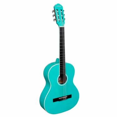 Imagem de Violão Eletroacústico Infantil Giannini Start N6 P/Canhoto (Turquoise Blue Satin)