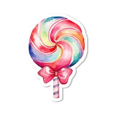 Imagem de OXYLIPO Conjunto de guardanapos de papel pirulito colorido descartável para festas de aniversário, chás de bebê, casamentos, mesas de sobremesa, celebrações infantis, hora do chá, piqueniques