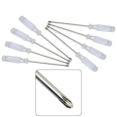 Imagem de LC LICTOP Chave de fenda Phillips pequena, chave de fenda cruzada de 3,0 mm/0,12" para ferramentas domésticas comuns, conserta pequenos produtos eletrônicos (10 peças, cabeça cruzada)