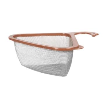 Imagem de Ｂｅｓｇａ Cesta de pia em formato de cisne, escorredor de louça, filtro de pia triangular para cozinha, para fazenda, Marrom