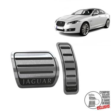Imagem de Pedaleira Automático Inox Jaguar XF 2008 A 2021 Preto