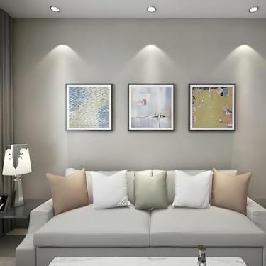 Imagem de ESSMOKO Papel de parede cinza de alta qualidade cor sólida quarto sala de estar material de tecido não tecido papel de parede não autoadesivo cinza 53 * 950 cm