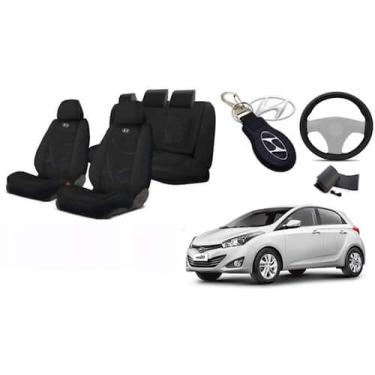 Imagem de Conjunto Capas Luxo HB20 12-16 +(Capa Volante) + Chaveiro - Ferro Tech