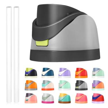 Imagem de Tampa de substituição para Owala Freesip, compatível com Owala Cup 473 ml, 680 g, 946 ml, 1,134 g, acessório de substituição e canudos, à prova de vazamento, livre de BPA (cinza preto)