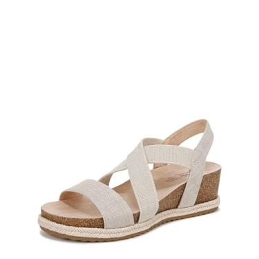 Imagem de LifeStride Sandália feminina Breeze Wedge, Leite de amêndoa, 37 BR