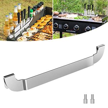 Imagem de Suporte de espátula para grelha, suporte de aço inoxidável de 25 cm, acessórios para chapa de piquenique ao ar livre para Blackstone, Royal Gourmet e outras chapa plana