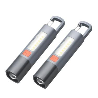 Imagem de Lanterna Tática Led Recarregável Com Gancho e Zoom 1000LM Luminária com USB Luz Lateral(2)