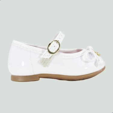 Imagem de Sapatilha Bebe Molekinha Verniz Premium Branco