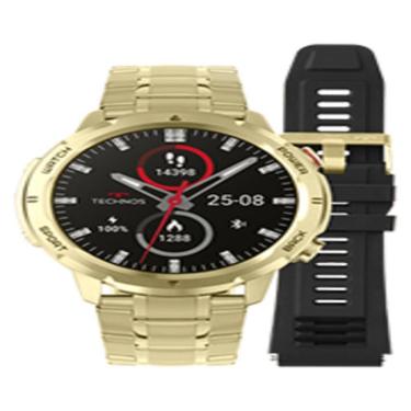 Imagem de Relógio Technos Smarts Adulto Connect Dourado Tsportscad/6D
