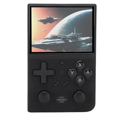 Imagem de aqxreight Console de Jogo retrô de Mão Console de Jogo de 3,5 Polegadas de Videogame Portátil Com 3D JOYSTICKS 64 GB Pequeno Cartão de Memória para Crianças Laranja e OCA Full OCA Handheld Game