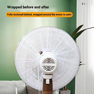 Imagem de Generic Protetor de Ventilador Elétrico, Capa de Malha de Ventilador Elétrico Leve Lavável para Escritório (preto)