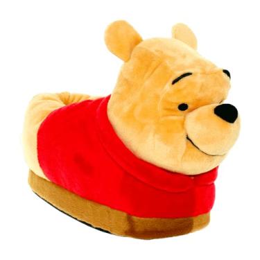 Imagem de Disney and Pixar Pantufas oficialmente licenciadas – Happy Feet para homens, mulheres e crianças, Pooh, 9-14 Women/9.5-13 Men