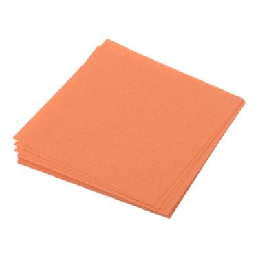 Imagem de 25 folhas de papel origami dupla face laranja escuro 5 x 5 cm folha quadrada para projetos de arte, iniciantes, decoração de presentes