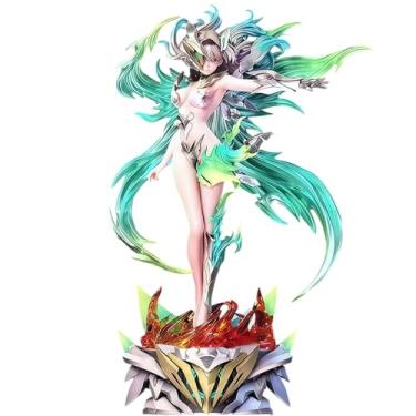 Imagem de RZAHUAHU H-I Star Rail Firefly Figure Game Anime 1/6 PVC Analesa Firefly Figurines Illuminated Base Action Play Model 13 Inches