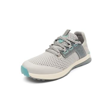 Imagem de OLUKAI Tênis esportivo feminino Wailuku, malha leve e respirável, ajuste confortável e solas de borracha com aderência molhada, conforto e suporte o dia todo, Cinza neblina/cinza, 5