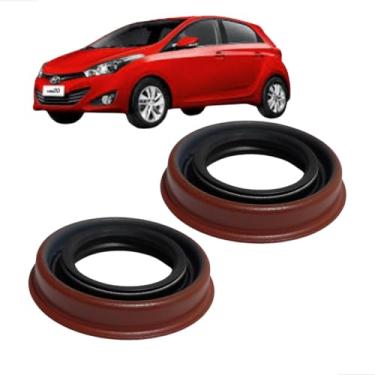 Imagem de Par de Retentor Lateral para Semi Eixo, Câmbio Automático HB20 1.6, Compatível com Modelos 2012-2015