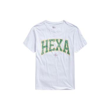 Imagem de Camiseta Estampada Hexa Reserva, Branco, GG