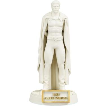 Imagem de Estátua Exu Gato Preto Umbanda Candomblé (Cor Mármore Dourado)