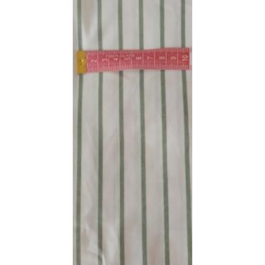 Imagem de Tecido Tricoline Listrado Verde Malva 50 x 150 cm