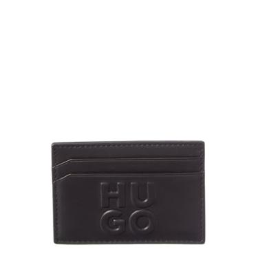 Imagem de HUGO Estojo de cartão com logotipo empilhado, groselha preta, PCE., Groselha preta, Estojo de cartão com logotipo empilhado