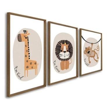 Imagem de Quadro Decorativo Infantil Mar de Aventuras 3 Telas 60x90 para Quarto 