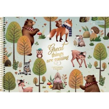 Imagem de Caderno Desenho UNIV Capa Dura Loveland 80FLS. - Tilibra