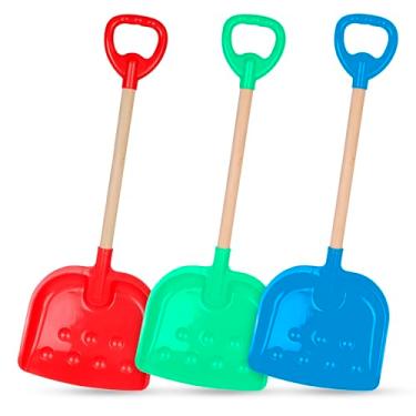 Imagem de Slippery Racer Pá de neve infantil ao ar livre 68,5 cm (combo de madeira, 3)