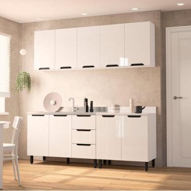 Imagem de Cozinha Modulada 4 Peças sem Tampo Maeena Politorno, Branco