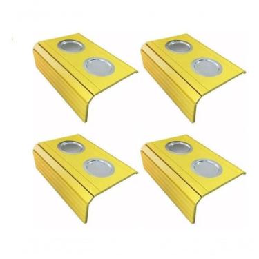 Imagem de Kit 04 Esteira Laqueada Sofá Amarelo