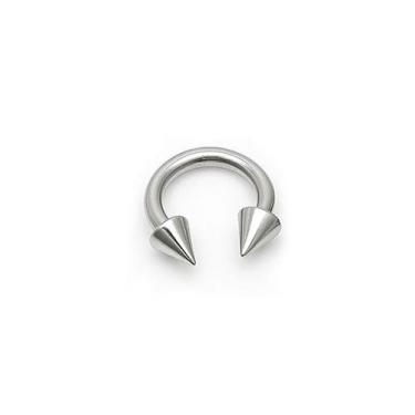 Imagem de Piercing Ferradura Spike Aço Cirúrgico 1.2mm - M2 Piercing, 6mm