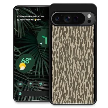 Imagem de FKBRCL4U Capa para Google Pixel 9 Pro XL, design gráfico para meninas e meninos, silicone macio, acrílico rígido, proteção contra choque projetada para Google Pixel 9 Pro XL Bottomland camuflagem