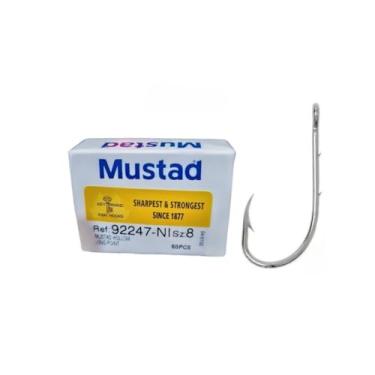 Imagem de Anzol Norueguês Mustad Beak Baitholder 92247 Nº8 50 Peças para Pesca Esportiva – Anzóis Resistentes com Duplo Farpado para Isca Natural