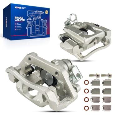 Imagem de KAX Conjunto de pinça de freio a disco para Ford Explorer 2011-2019, Taurus 2013-2019, Flex 2010-2014, exceto freios resistentes, Lincoln MKT 2010-2014, traseira esquerda e direita 2 peças