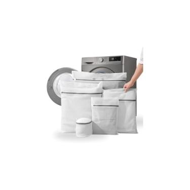 Imagem de Saco para Lavar Roupas Delicadas, Poliéster, 46x64cm, Grande, Proteção para Lingerie e Peças Íntimas