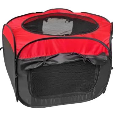 Imagem de Caixa de chocadeira de galinha para uso interno, kit portátil, 9 cm x 9 cm x 4 m, tecido Oxford com ventilação e design vermelho-preto