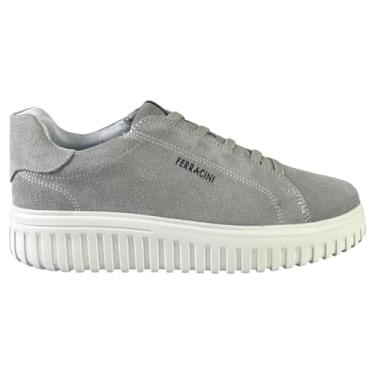 Imagem de Tênis Casual Masculino Ferracini Still Couro Original (Cinza Claro, BR, Adulto, Numérico, 43)