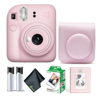 Imagem de Fujifilm Câmera instantânea Instax Mini 12 Blossom Pink pacote com mini filme Fuji Instax (20 folhas) + estojo de transporte protetor + álbum de fotos + pano de limpeza de microfibra