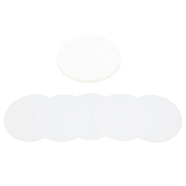 Imagem de XUXHOU Filme de crachá, Capa Protetora Transparente de PVC de 100 Peças para Projetos de Bricolagem de ímãs de Botões de Alfinete, Filme Artesanal Resistente à Umidade e Arranhões Premium para (50MM)