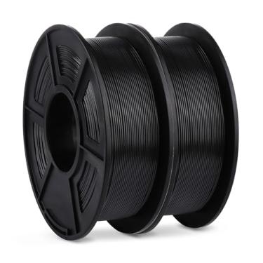 Imagem de ANYCUBIC Pacote de filamento PLA de 1,75 mm para impressora 3D, filamento para impressora FDM, carretel de 1 kg (2,2 lbs), precisão dimensional de +/- 0,02 mm (2 kg, preto)