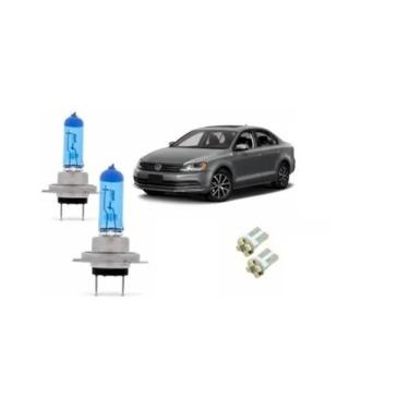 Imagem de Lampada Vw Jetta Super Branca Farol Baixo 8500K Homologada - Blue Lion