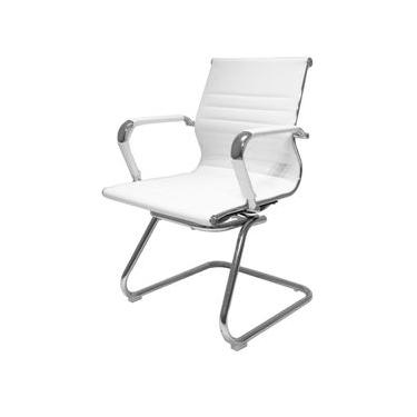 Imagem de Cadeira De Escritório Interlocutor Fixa Baixa Esteirinha Charles Eames Eiffel Branco
